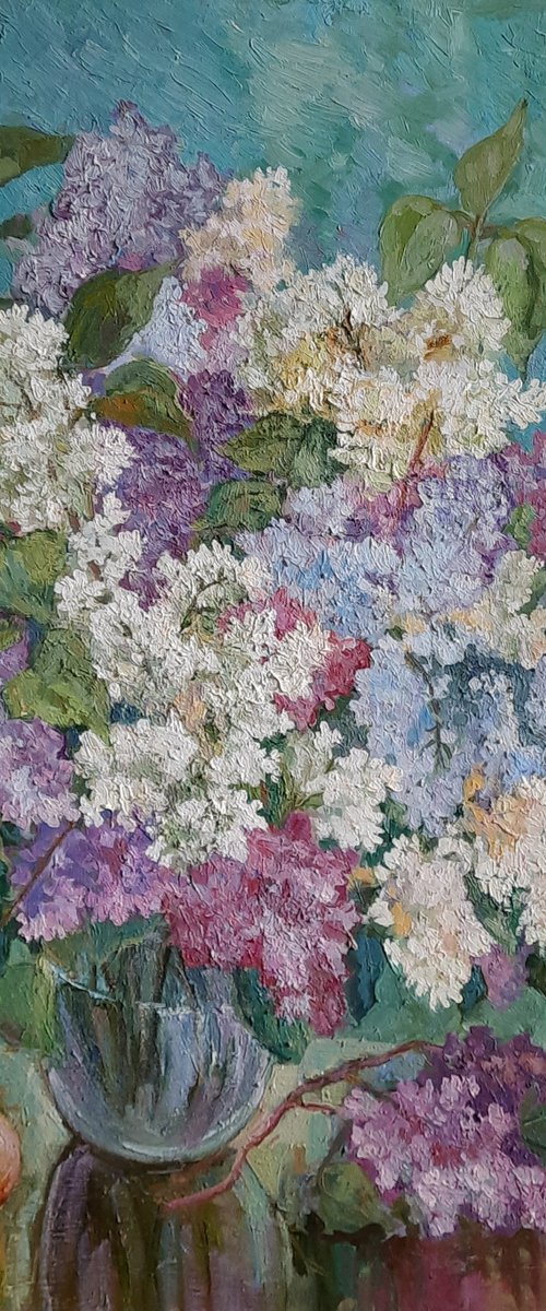 Lilac - Original oil painting (2019) by Svetlana Norel