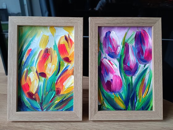 Diptych "Spring memories"