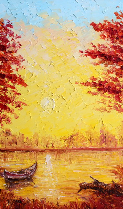 Autumn sunset by Haykuhi Khachatryan