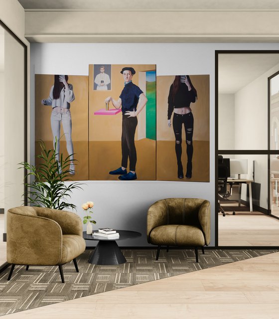 Selfie - Triptych (Lunar Codex Collection)