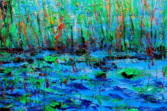 Okavango Delta I ( Large 40" x40" - 102cm x 102cm)