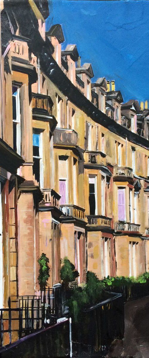Belgrave Terrace, the West End of Edinburgh by Andrew  Reid Wildman