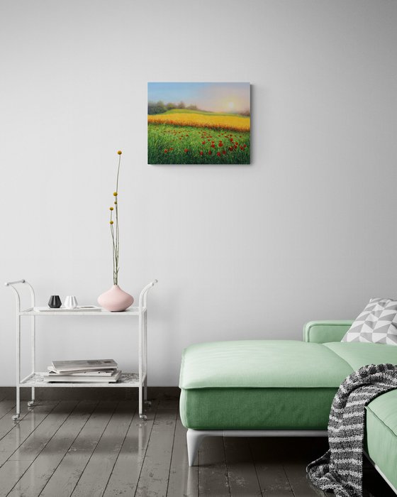 Wheat field in summer