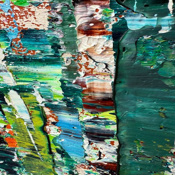 Whisper of the birch grove. Triptych