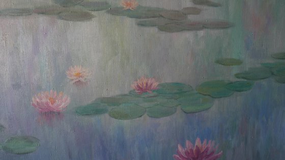 Water Lilies - Water Lilies large painting