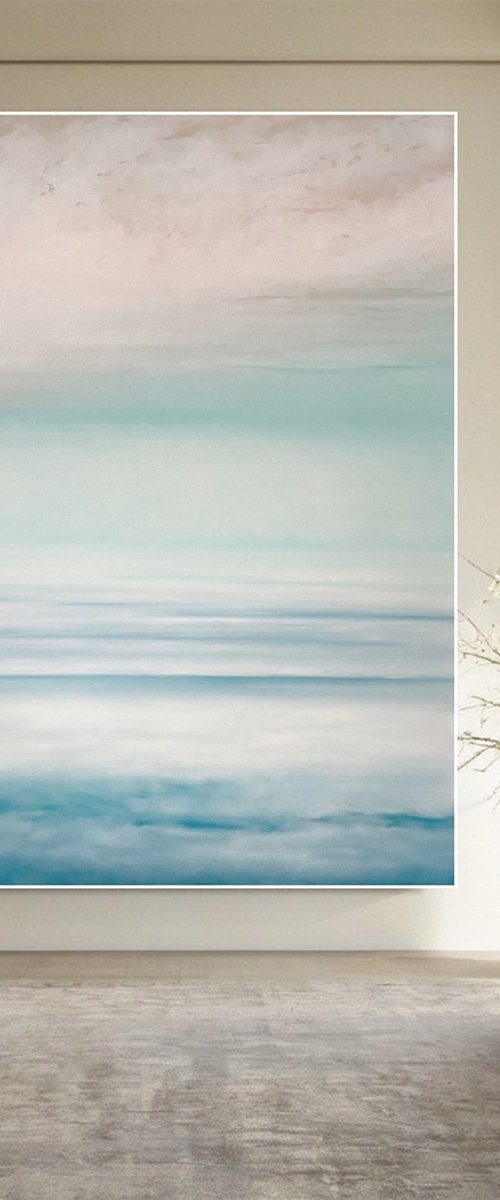 Seascape painting DEEP INSIDE #71 by Larissa Uvarova