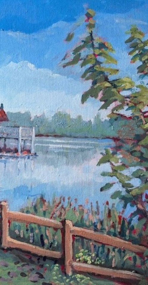 Toogood Pond, Unionville, Ontario,Canada by Edward Abela