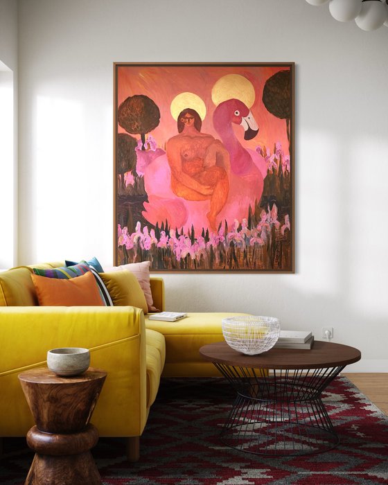 Virgin Maria in the Garden