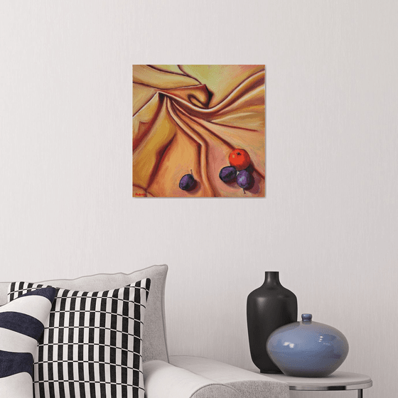 plums still life
