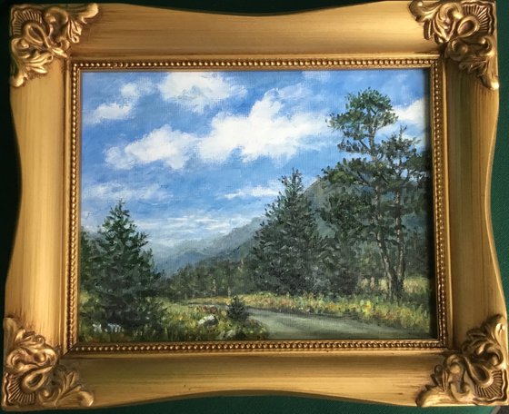 Smokey Mountain Sunshine oil 7X9