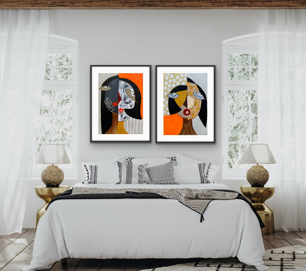 Preoccupation Ii (Diptych) By Rashna Hackett, 20 X 27, Artwork For Sale On Artfinder