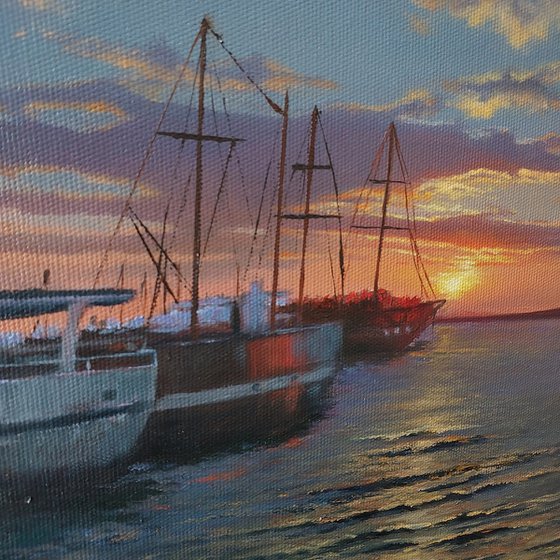 Harbor at Sunset