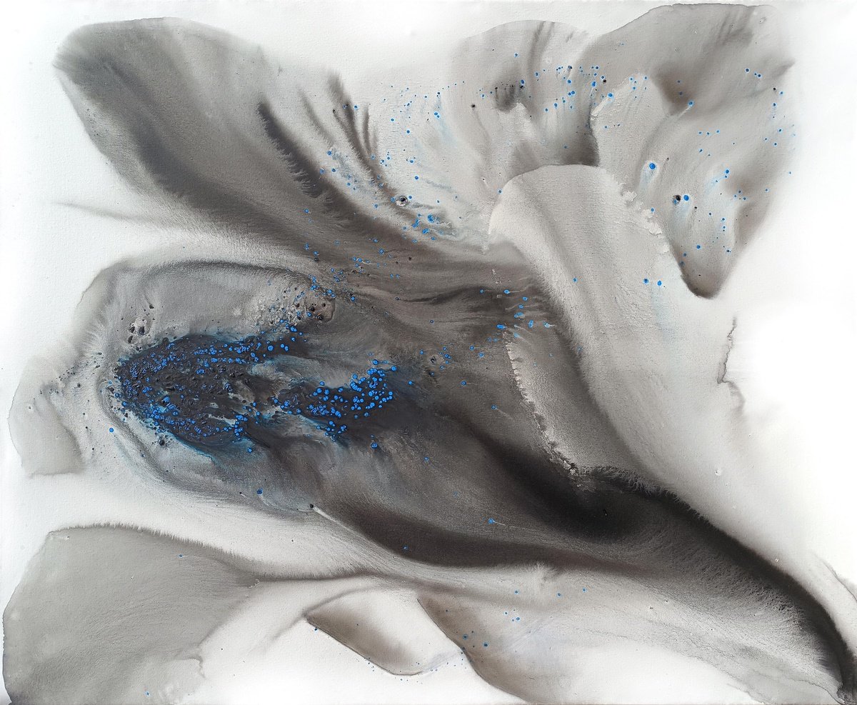 Abstract Acrylic Painting By Muriel Napoli, 47 X 39", Nature 433, Original Artwork