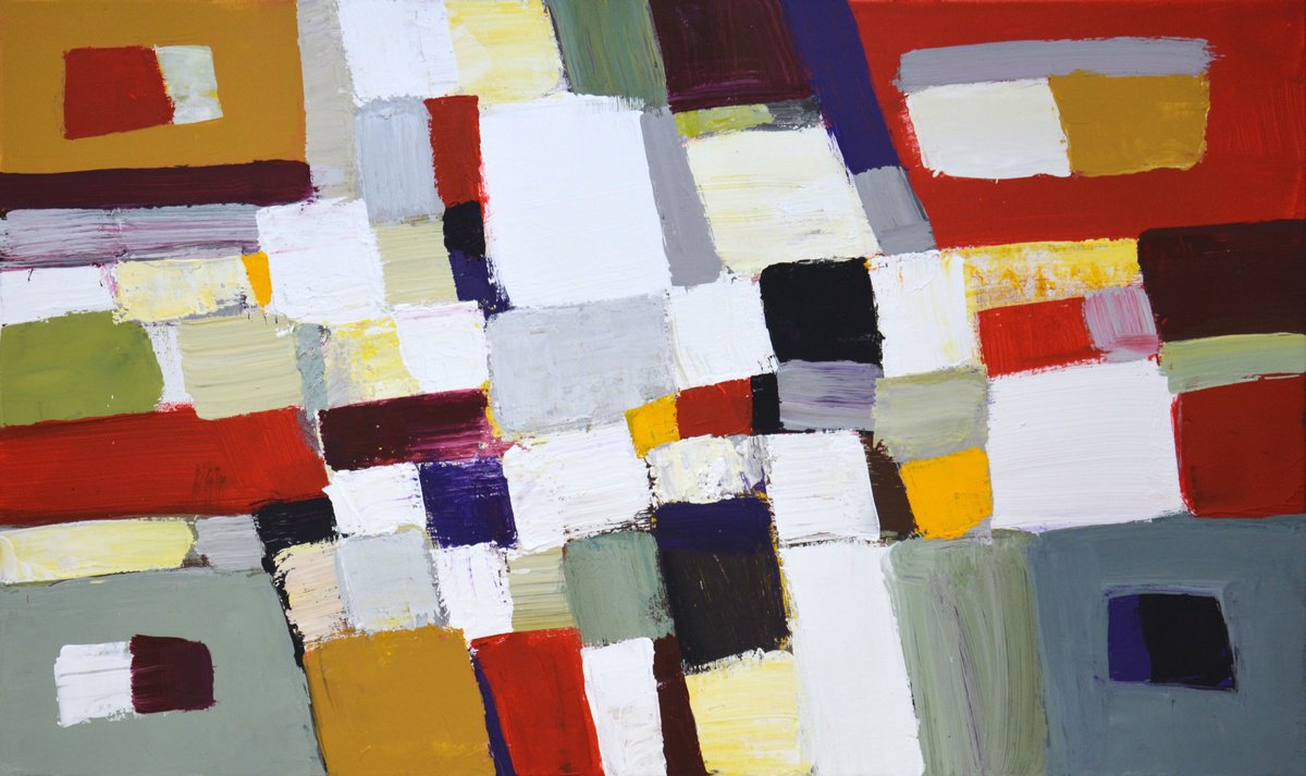 Abstract Acrylic Painting By Iryna Kastsova, 39 X 24, Modern 5., Original Artwork