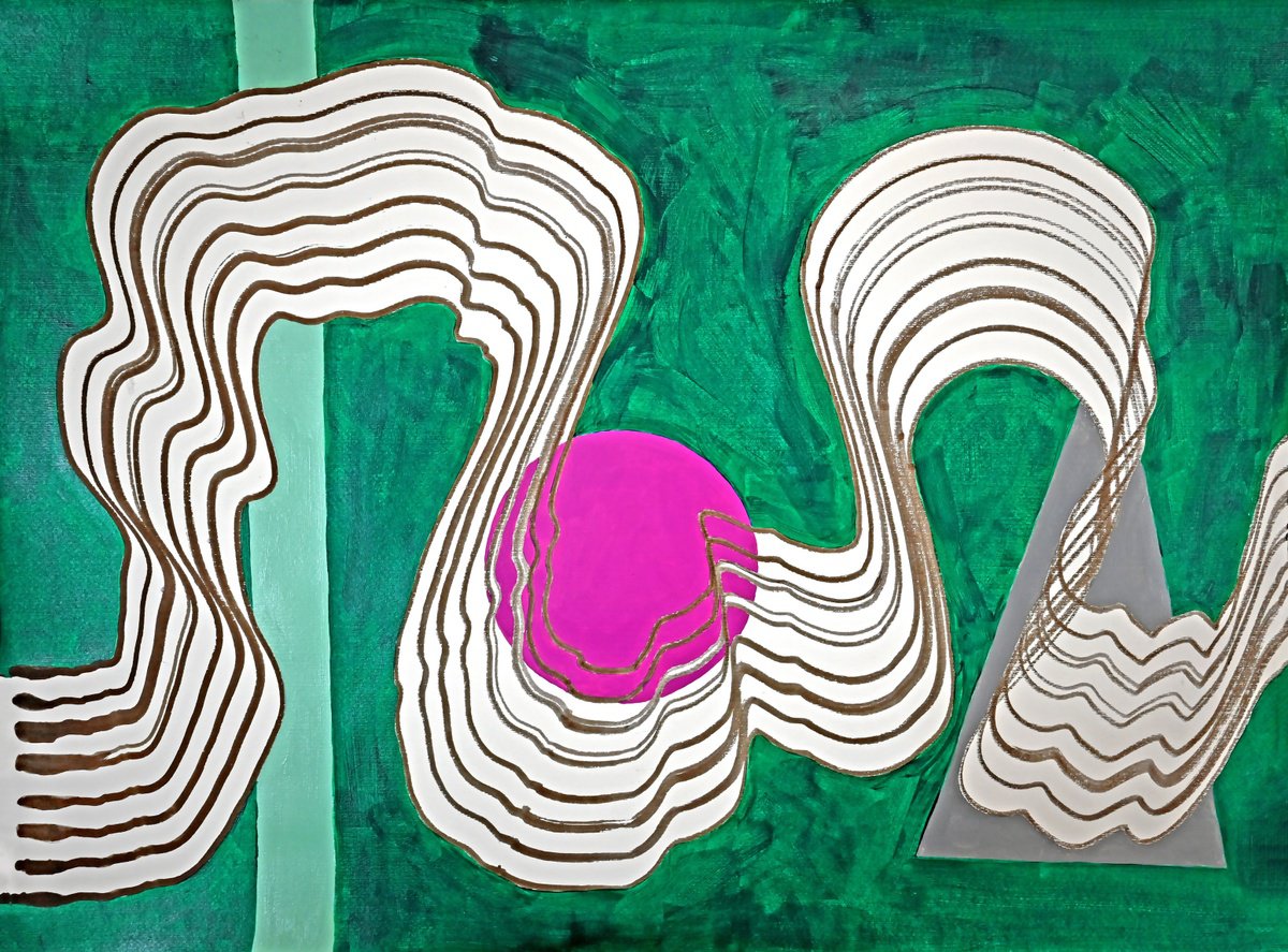 Abstract Drawing By Sumit Mehndiratta, 30 X 22", Copernicus, Original Artwork