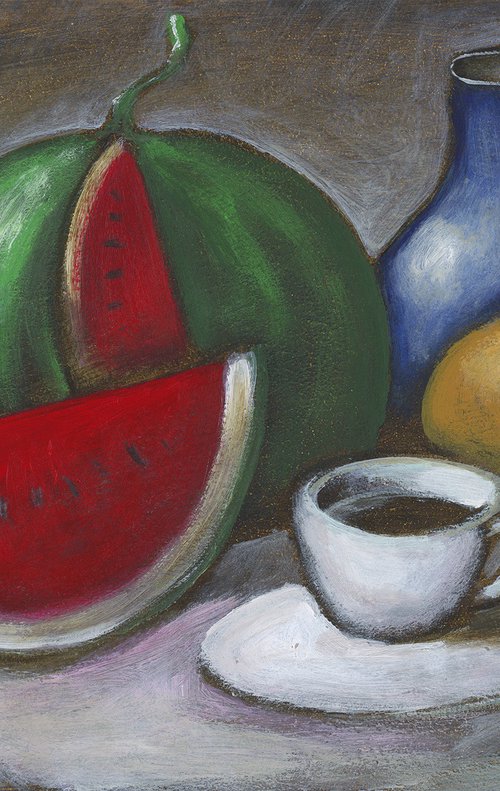 Still Life With Watermelon by Anton Maliar