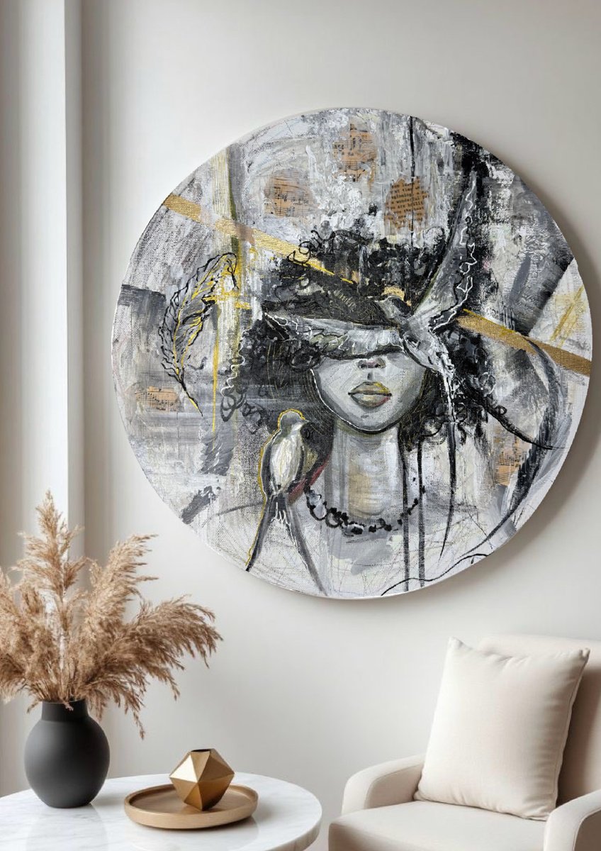 Expressive Painting , Inner Vision (Inner Trilogy) By Dina Telesheva, 20 X 20, Artwork For Sale On Artfinder