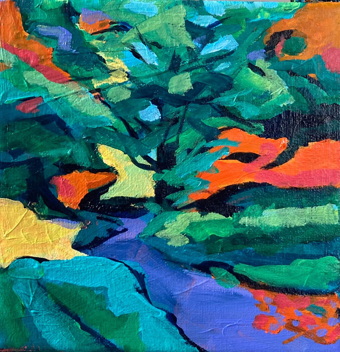 Hergestcroft Gardens Study By Stuart Roper, 12 X 12, Artwork For Sale On Artfinder