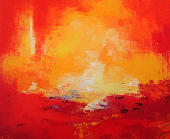 Red Landscape - tornado  (ref#:1073-20F)