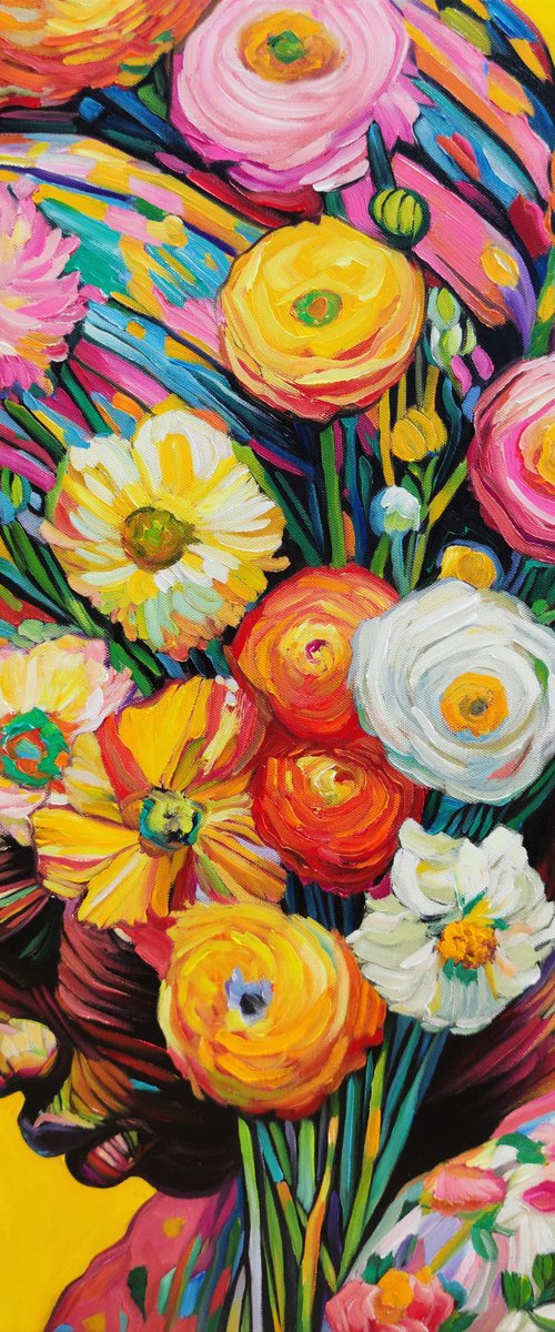 A Head Full of Flowers by Angie Wright
