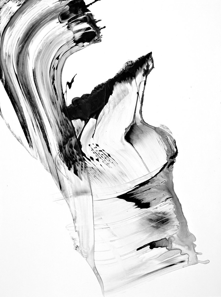 Expressive Abstract Acrylic Painting By Newel Hunter, 18 X 24", A Simple Prayer, Original Artwork