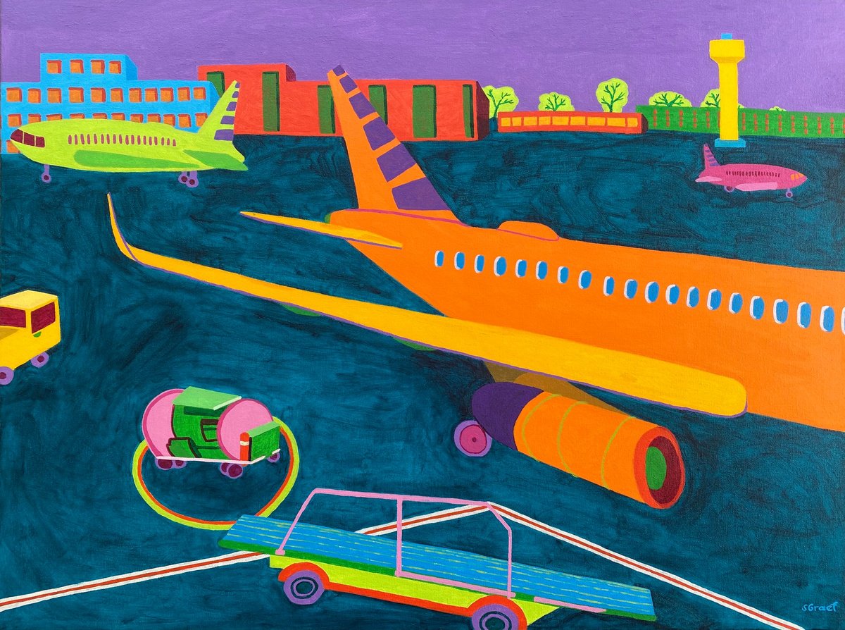 Airport Landscape by Sue Graef