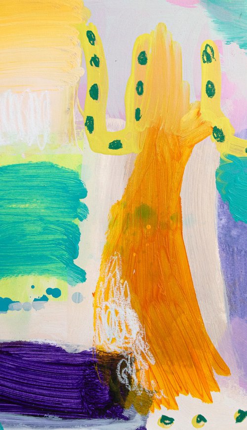 Orange Cactus Tree by Suzie Cumming