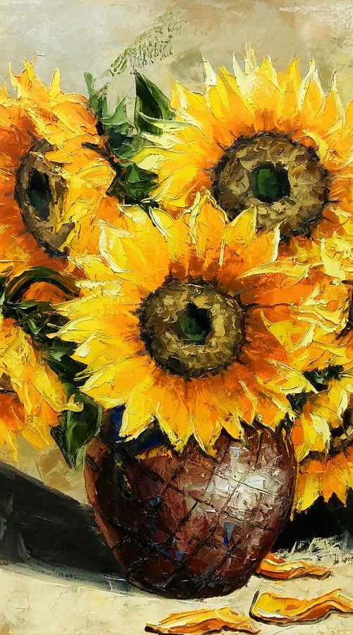 Sunflowers  60x80cm by Tigran Mamikonyan