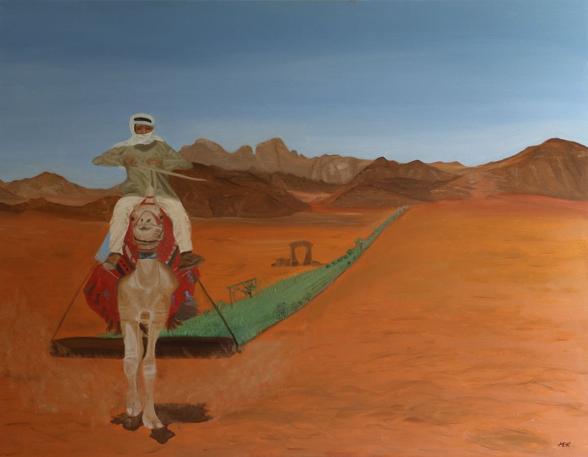 A dream of Bedouins, 90x70 cm by Ildiko Mecseri