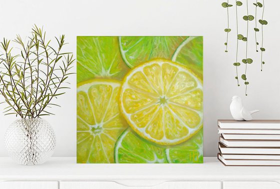 Lemon and lime slices