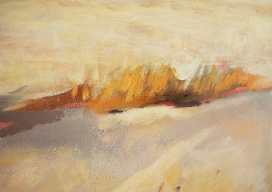 Warm Memories 48x60" Oil Acrylic by Bo Kravchenko