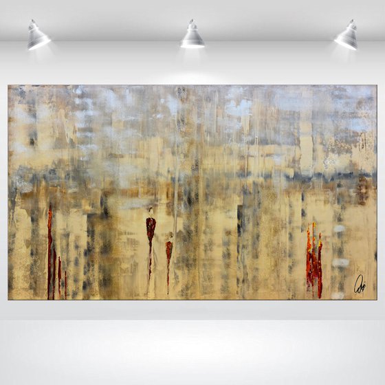 Transmission  - Abstract Art - Acrylic Painting - Canvas Art - Stretched Canvas - Abstract Painting - Industrial Art