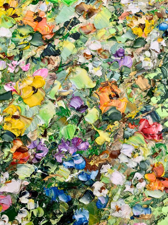 Colorful flowers meadow