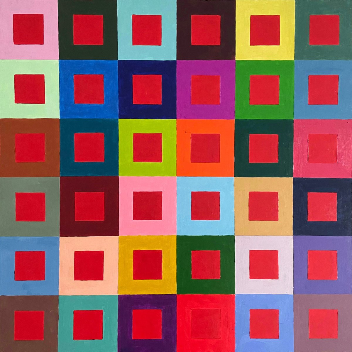 Color Relations (Red) by Nina Piatrouskaya