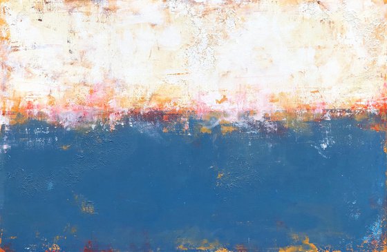 raw border blues (120 x 80 cm) Dee Brown Artworks