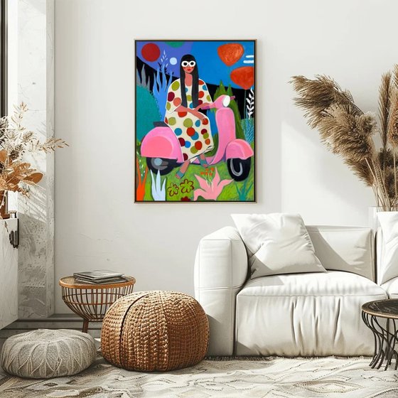 Dream Ride Under Red Sun