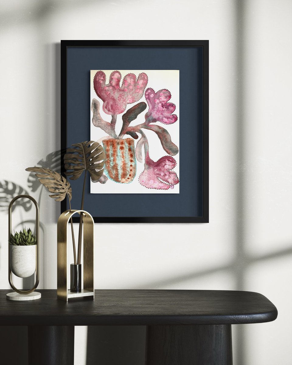 Abstract Watercolour , Loose Flowers By Eva Fialka, 9 X 13, Artwork For Sale On Artfinder