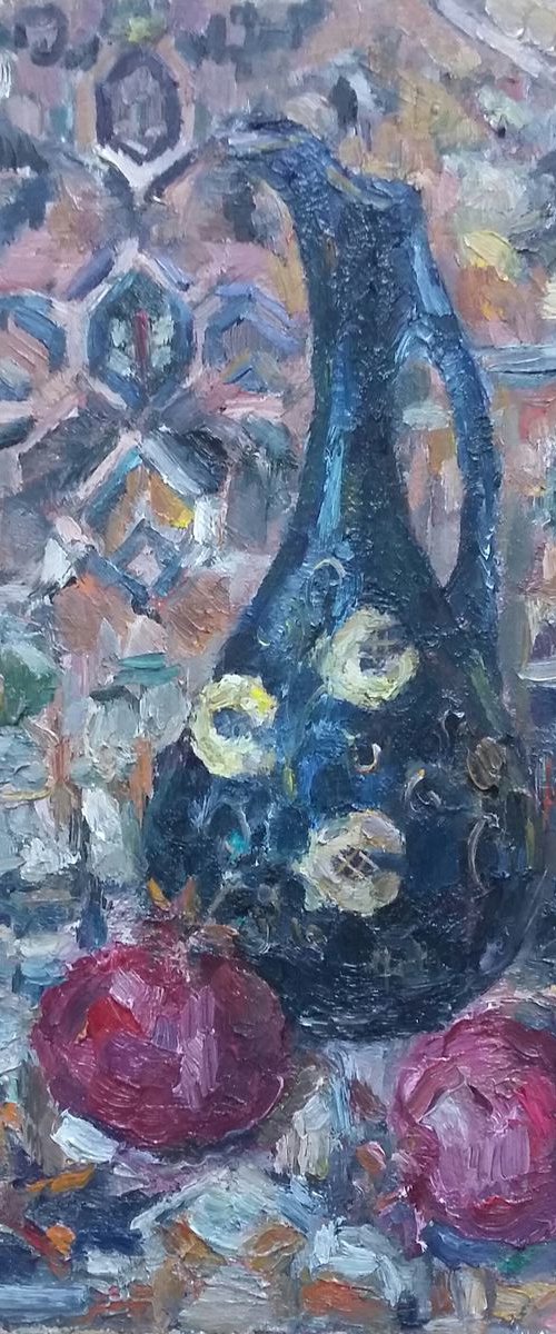 Still life with pomegranates by Elena Klyan