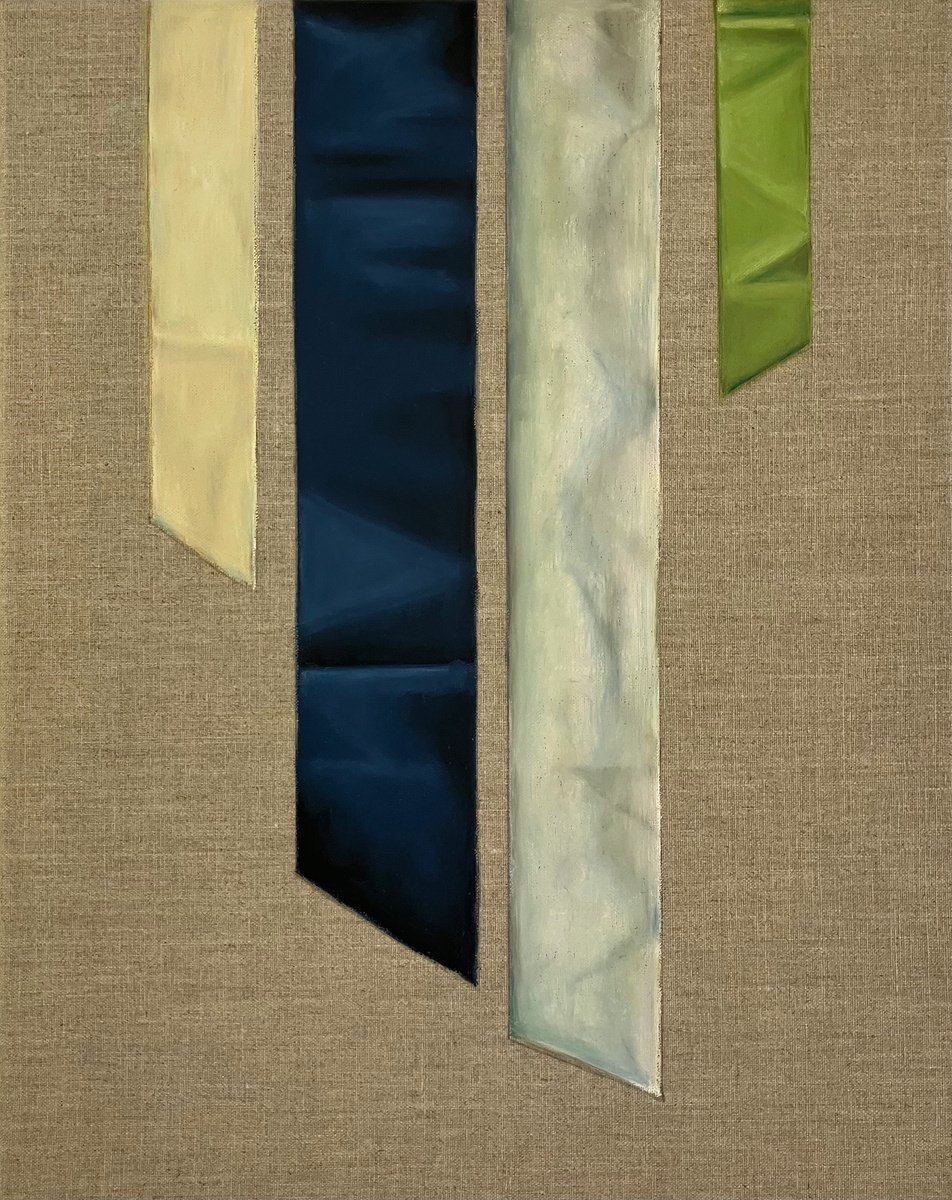Geometric Painting , Blue Fall Seven By Kristine Facchetti, 16 X 20, Artwork For Sale On Artfinder