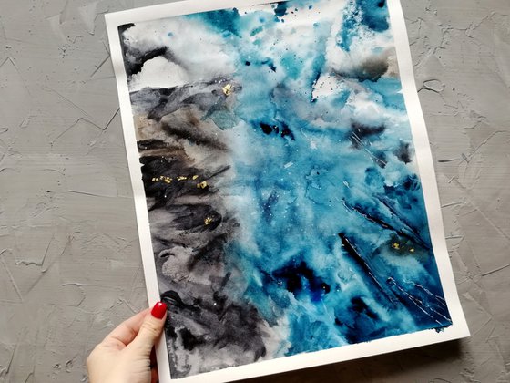 Abstract  Seascape painting