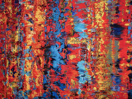 100x70cm | 39.4x27.5″ Abstract Landscape Painting Original Canvas Art