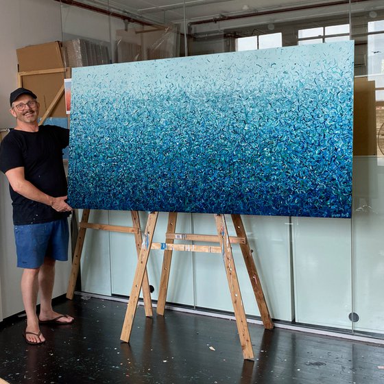 Deep Water Dance- 200 x 85cm acrylic on canvas