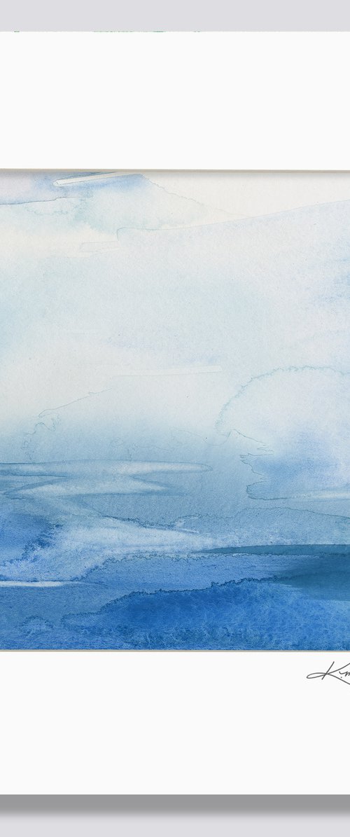 Finding Tranquility 1 - Abstract Zen Watercolor Painting by Kathy Morton Stanion by Kathy Morton Stanion