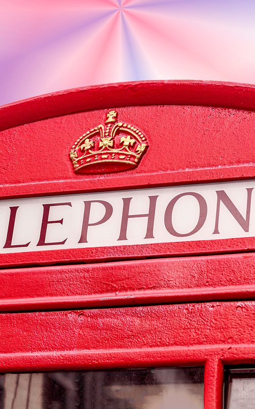 Iconic London ( Vibrant Telephone Box) 1/20 12" X 8" by Laura Fitzpatrick