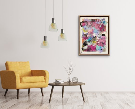 Who's Afraid of Color - Colorful Bold Abstract Expressionism Acrylic ...