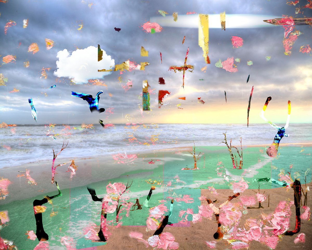 Expressive Abstract Photograph By Geert Lemmers Fpa, 39 X 31, The Discovery Of Heaven114, Original Artwork