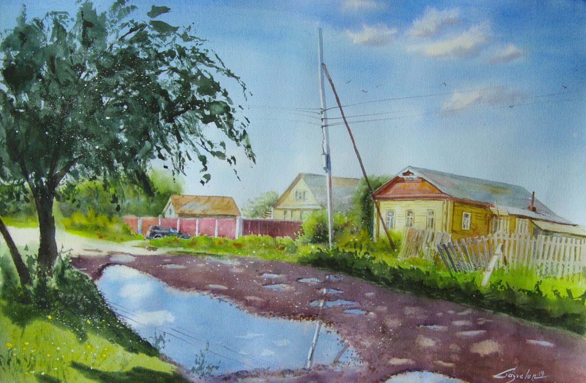 After rain by Elena Gaivoronskaia