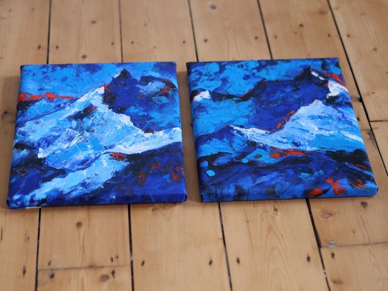 Frozen Peaks - Diptych