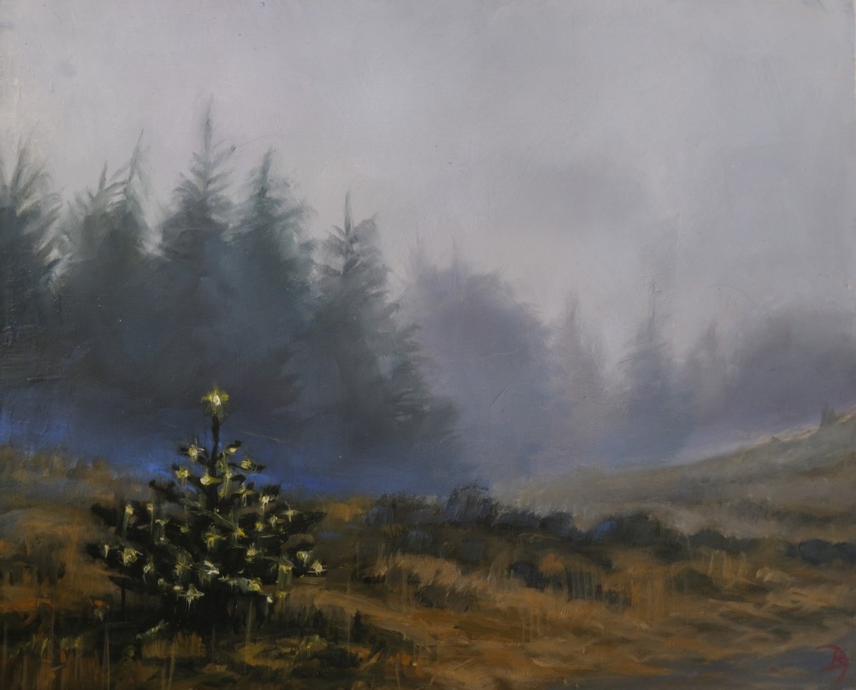 The little lit tree by Kerry Lisa Davies