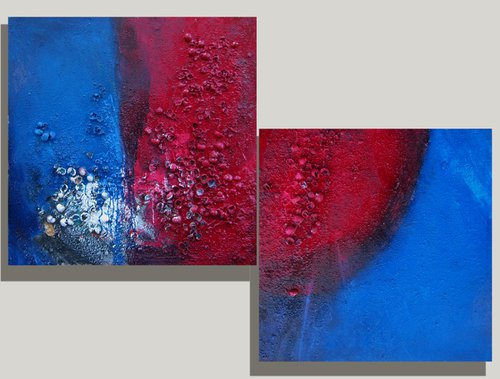 "A trace" diptych by Marya Matienko